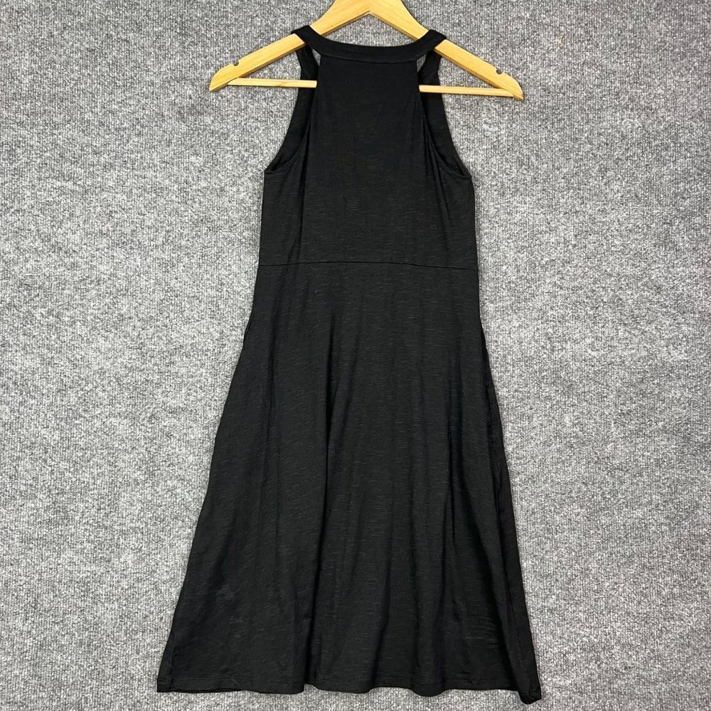 NEW $89 Toad & Co Avalon‎ Dress Size XS  Black Organic Cotton Pockets Bra - Picture 3 of 7